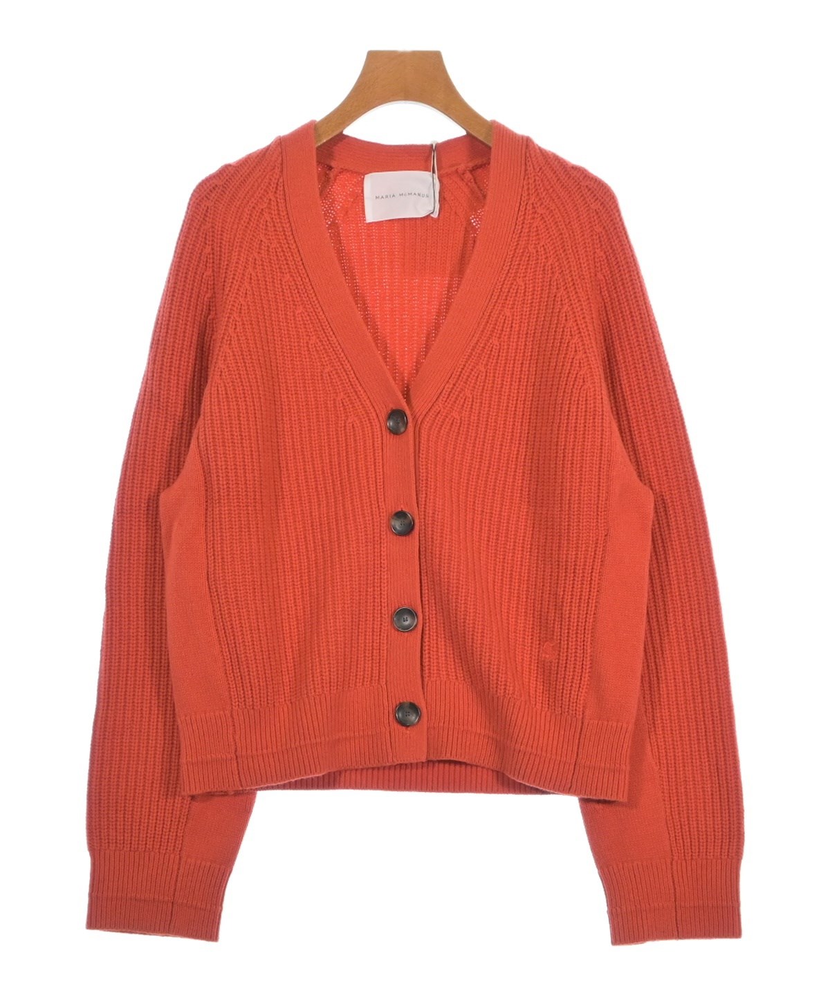 MARIA McMANUS マリアマクマナス ニット・セーター レディース 【古着】【中古】 MARIA McMANUS（マリアマクマナス）カーディガン オレンジ サイズ:XS