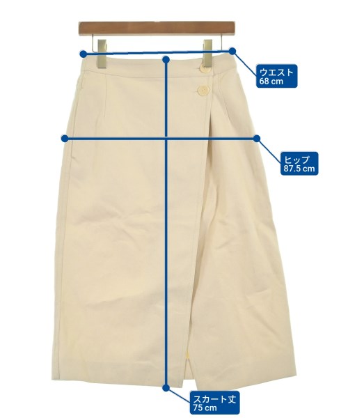 MARIA McMANUS（マリアマクマナス）ロング・マキシ丈スカート 白 サイズ:0(XS位) レディース/2200631229117