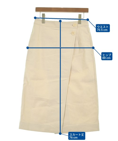 MARIA McMANUS（マリアマクマナス）ロング・マキシ丈スカート 白 サイズ:2(M位) レディース/2200631229124