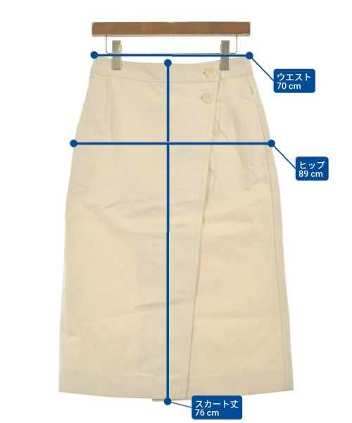 MARIA McMANUS（マリアマクマナス）ロング・マキシ丈スカート 白 サイズ:2(M位) レディース/2200631229131