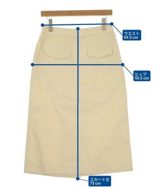 MARIA McMANUS（マリアマクマナス）ロング・マキシ丈スカート 白 サイズ:2(M位) レディース/2200631233572