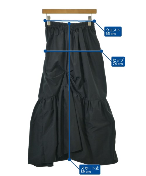 &her（アンドハー）ロング・マキシ丈スカート 黒 サイズ:-(S位) レディース/2200671284015