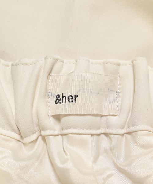 &her（アンドハー）その他 白 サイズ:36(S位) レディース/2200686386032