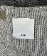 &her（アンドハー）デニムジャケット 黒 サイズ:F レディース/2200686698043