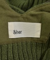 &her（アンドハー）ニット・セーター カーキ サイズ:-(L位) レディース/2200693236054
