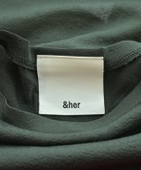 &her（アンドハー）ブラウス 緑 サイズ:-(L位) レディース/2200658365072