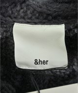 &her（アンドハー）カーディガン 黒 サイズ:F レディース/2200658471018