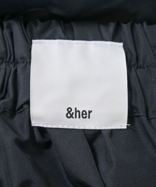 &her（アンドハー）ロング・マキシ丈スカート 黒 サイズ:-(M位) レディース/2200658471247