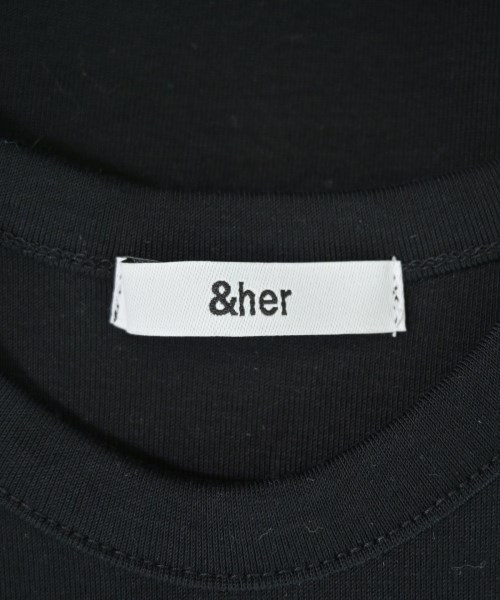 &her（アンドハー）タンクトップ 黒 サイズ:-(S位) レディース/2200699076036
