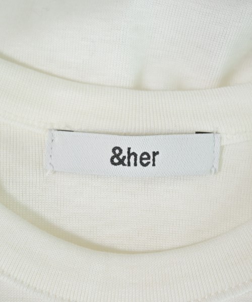 &her（アンドハー）タンクトップ 白 サイズ:-(S位) レディース/2200699076043