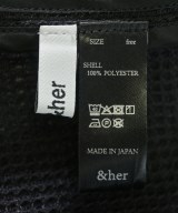 &her（アンドハー）ブラウス 黒 サイズ:F レディース/2200699076067