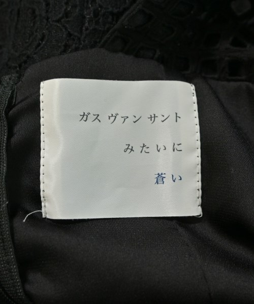 ガスヴァンサントみたいに蒼い（ガスヴァンサントミタイニアオイ）ワンピース 黒 サイズ:F レディース/2200668681032