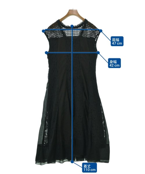 ガスヴァンサントみたいに蒼い（ガスヴァンサントミタイニアオイ）ワンピース 黒 サイズ:F レディース/2200668681032