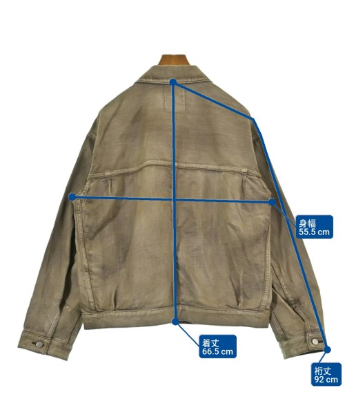 ANCELLM（アンセルム）デニムジャケット 茶 サイズ:1(S位) メンズ/2200625894024