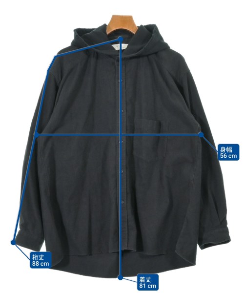 ANCELLM（アンセルム）カジュアルシャツ 黒 サイズ:1(S位) メンズ/2200621773026