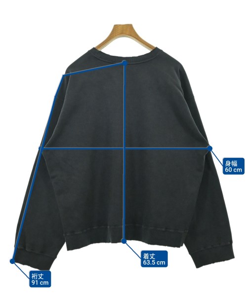 ANCELLM（アンセルム）スウェット 黒 サイズ:1(S位) メンズ/2200680062024