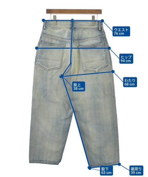 ANCELLM（アンセルム）デニムパンツ 青 サイズ:1(S位) メンズ/2200648286349