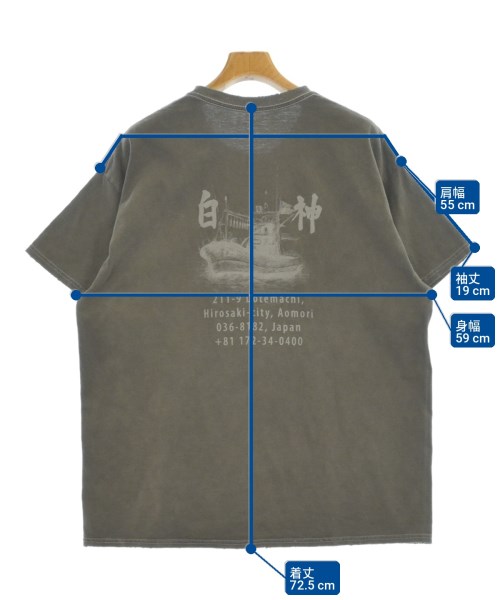 ANCELLM（アンセルム）Tシャツ・カットソー グレー サイズ:OS メンズ/2200700318117