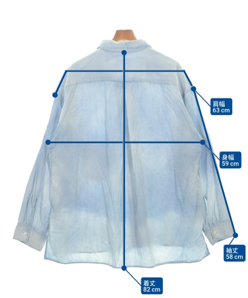 ANCELLM（アンセルム）カジュアルシャツ 青 サイズ:2(M位) メンズ/2200670774029