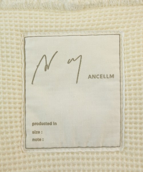 ANCELLM（アンセルム）スウェット 白 サイズ:1(S位) メンズ/2200686098096