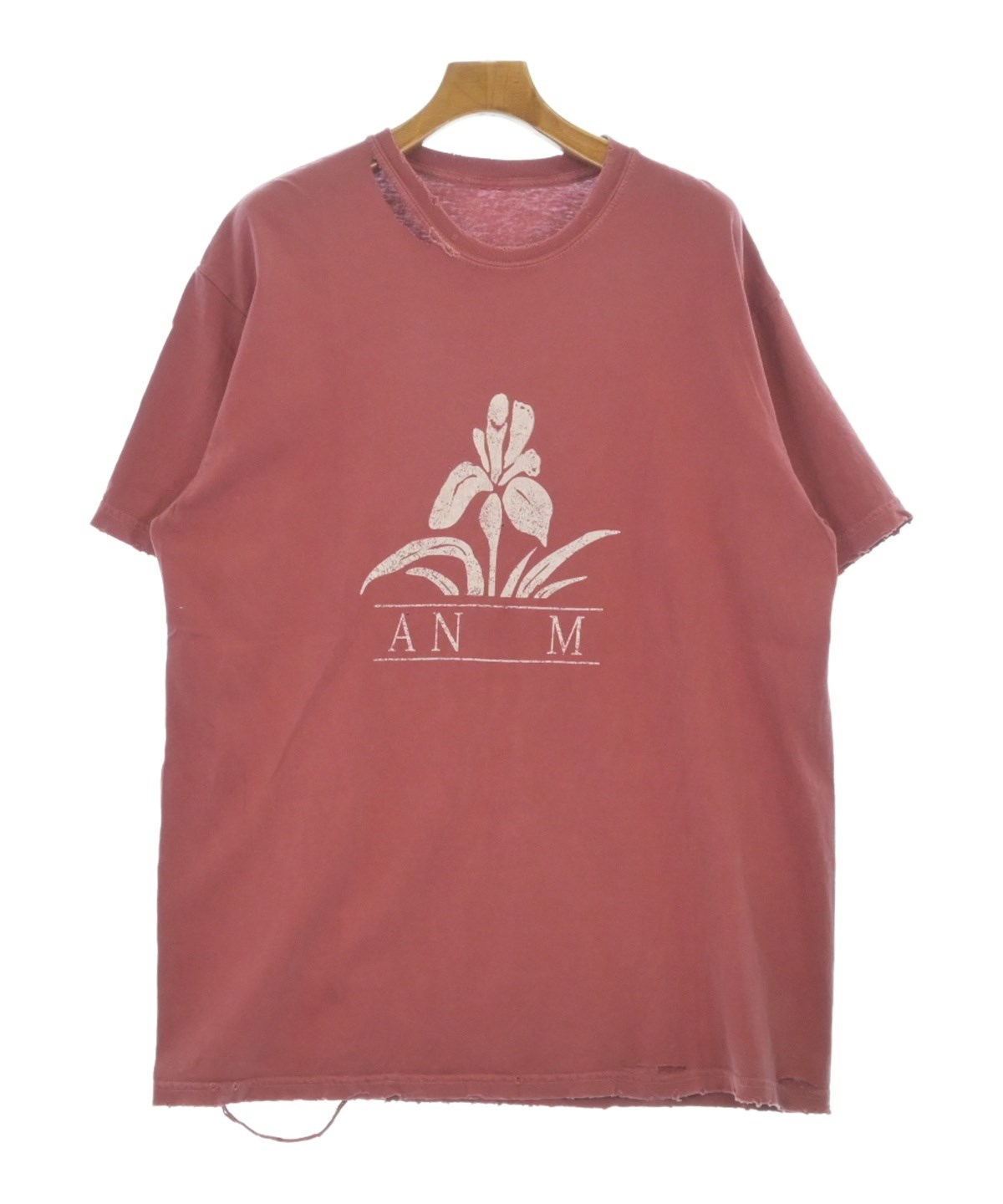 ANCELLM（アンセルム）Tシャツ・カットソー 赤 サイズ:F メンズ 