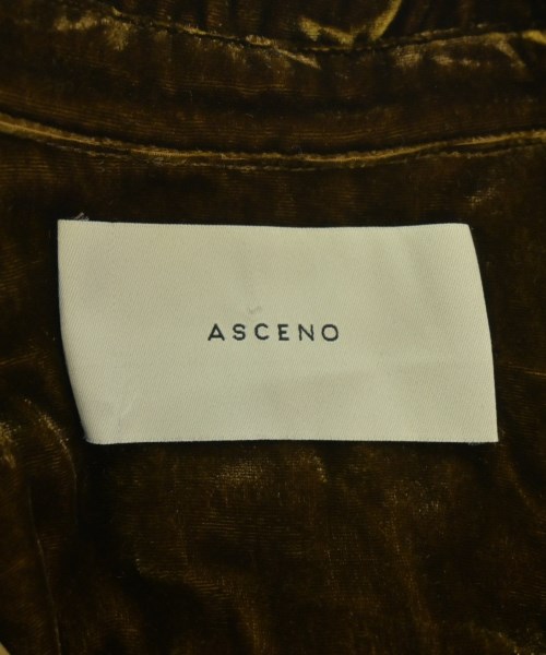 ASCENO（アッセーノ）カジュアルシャツ 茶 サイズ:S レディース/2200717541072