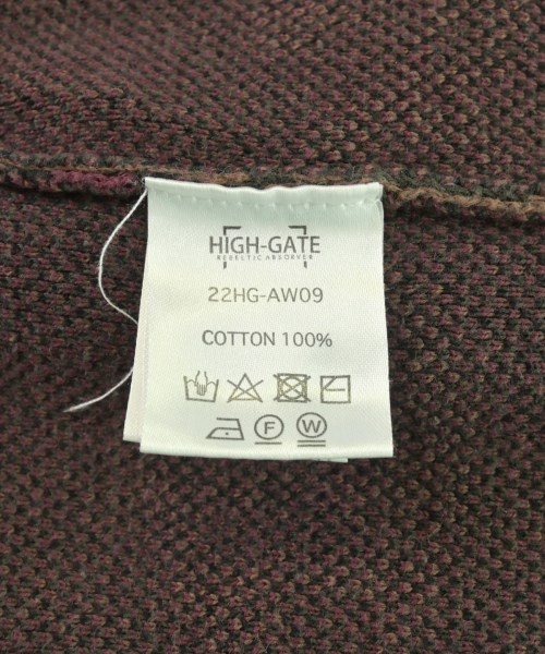 HIGH-GATE（ハイゲート）カーディガン 茶 サイズ:1(S位) メンズ/2200715450062
