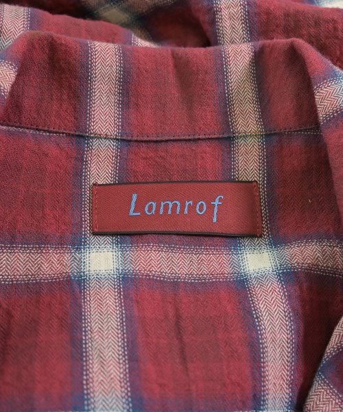 Lamrof（ラムロフ）カジュアルシャツ 赤 サイズ:F メンズ/2200710330024