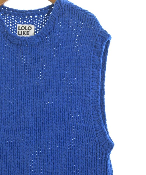 LOLO LIKE（ロロライク）ベスト 青 サイズ:S レディース/2200611114068