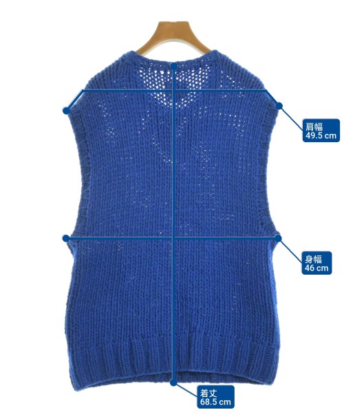 LOLO LIKE（ロロライク）ベスト 青 サイズ:S レディース/2200611114068