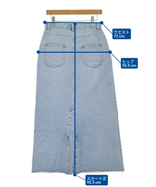 MARiTAS DENIM（マリタスデニム）ロング・マキシ丈スカート 青 サイズ:40(M位) レディース/2200660752037