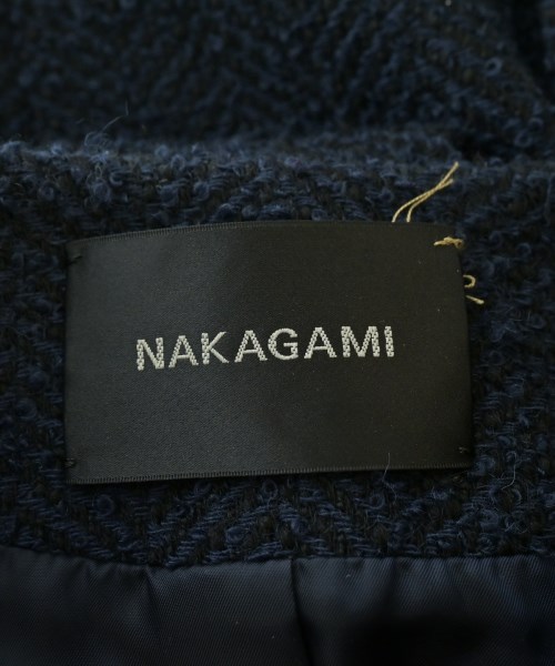 NAKAGAMI（ナカガミ）ノーカラージャケット 紺 サイズ:1(S位) レディース/2200694380015