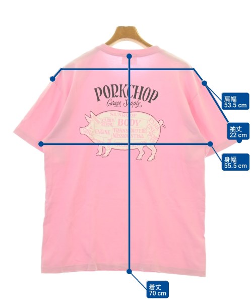 PORKCHOP GARAGE SUPPLY（ポークチョップガレージサプライ）Tシャツ・カットソー ピンク サイズ:XL メンズ/2200727745118
