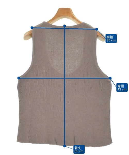 signe（シグネ）ベスト 茶 サイズ:S レディース/2200665938078