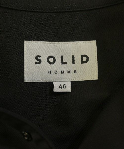 SOLID HOMME（ソリッドオム）カジュアルシャツ 黒 サイズ:46(M位) メンズ/2200608765020
