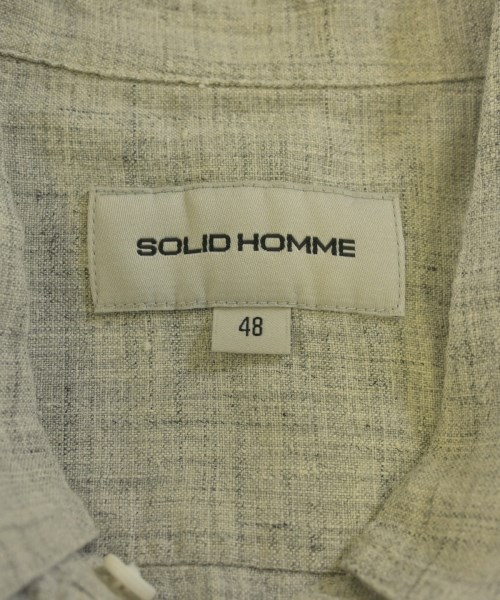 SOLID HOMME（ソリッドオム）カジュアルシャツ グレー サイズ:48(L位) メンズ/2200608765037