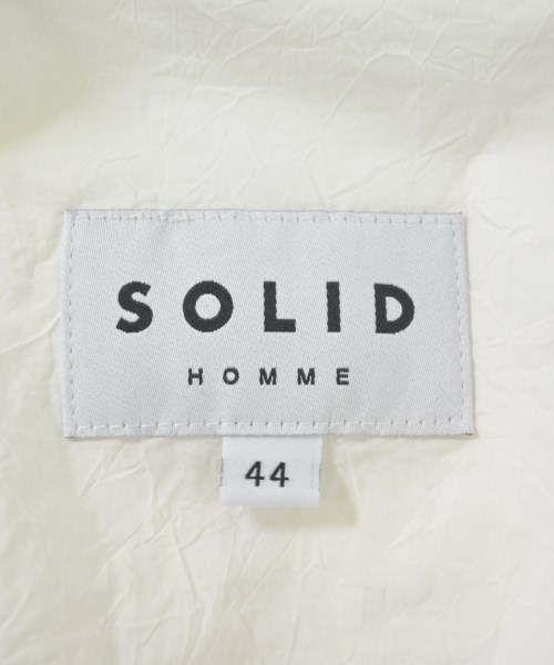 SOLID HOMME（ソリッドオム）カジュアルシャツ 白 サイズ:44(S位) メンズ/2200640359157