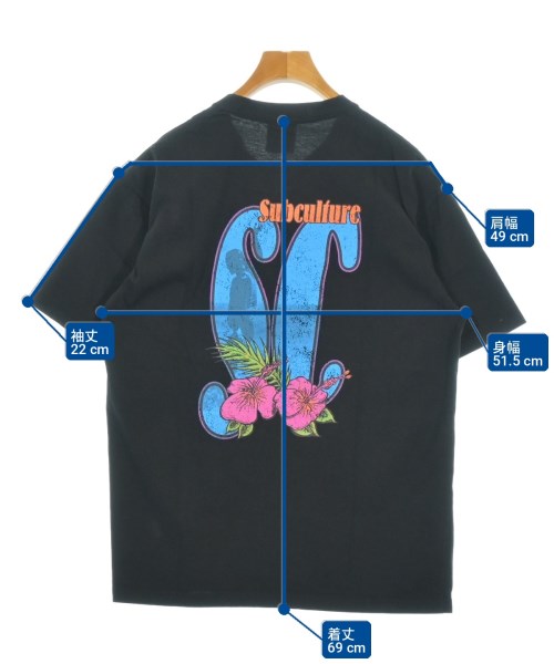 subculture（サブカルチャー）Tシャツ・カットソー 黒 サイズ:1(S位) メンズ/2200713231069
