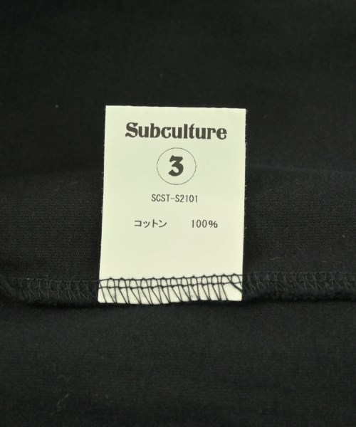 subculture（サブカルチャー）Tシャツ・カットソー 黒 サイズ:3(L位) メンズ/2200720915013