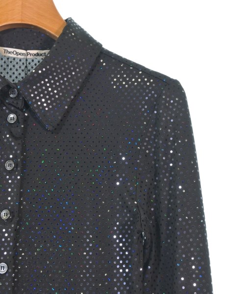 The Open Product（ザオープンプロダクト）カジュアルシャツ 黒 サイズ:1(S位) レディース/2200669694062