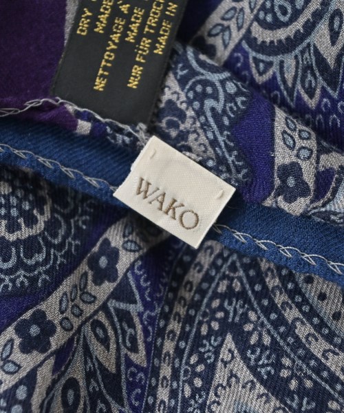 WAKO（ワコ）ストール 紺 サイズ:- レディース/2200695084059