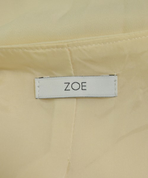 ZOE（ゾーイ）ノーカラージャケット 黄 サイズ:F レディース/2200636782372