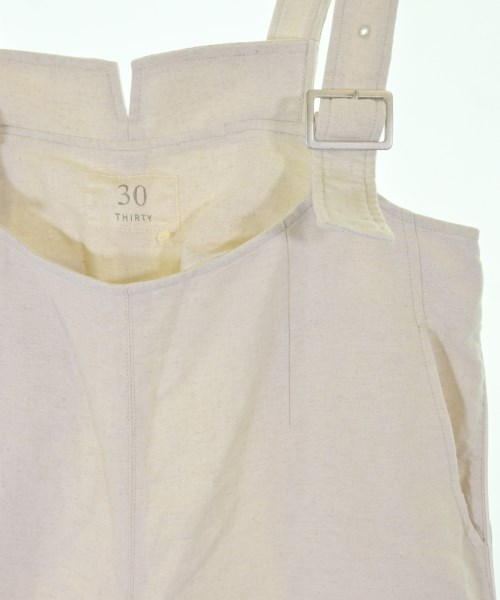 30THIRTY（サーティー）オールインワン/サロペット 白 サイズ:2(M位) レディース/2200646766096