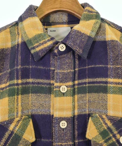 ALONE（アローン）カジュアルシャツ 黄 サイズ:2(M位) メンズ/2200678295038