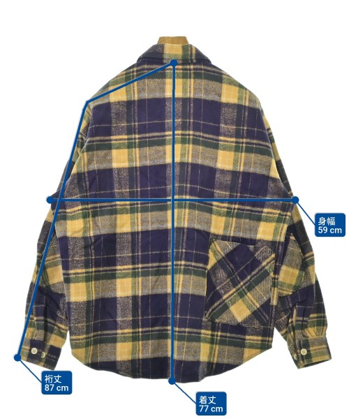 ALONE（アローン）カジュアルシャツ 黄 サイズ:2(M位) メンズ/2200678295038