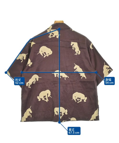 ALONE（アローン）カジュアルシャツ 赤 サイズ:3(L位) メンズ/2200646684031