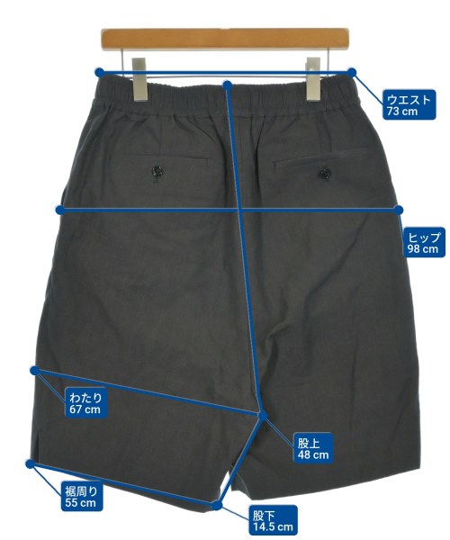 ANEI（アーネイ）ショートパンツ グレー サイズ:3(L位) メンズ/2200660514048