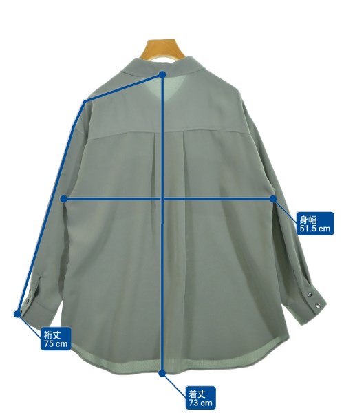 Arpege story（アルページュストーリー）カジュアルシャツ 緑 サイズ:1(S位) レディース/2200621906028