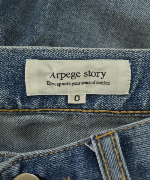 Arpege story（アルページュストーリー）デニムパンツ 青 サイズ:0(XS位) レディース/2200636119116