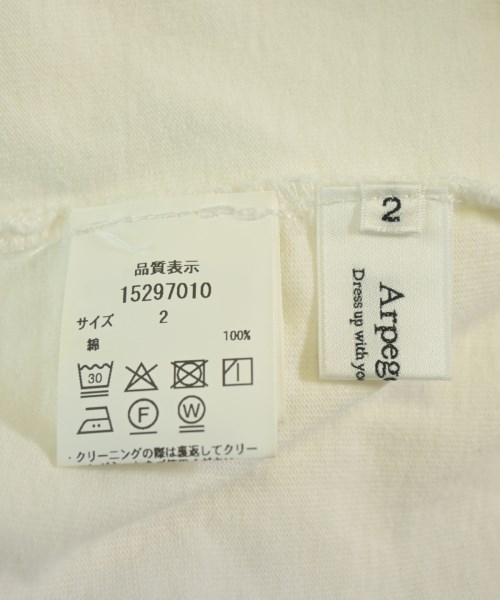 Arpege story（アルページュストーリー）Tシャツ・カットソー 白 サイズ:M レディース/2200629942080